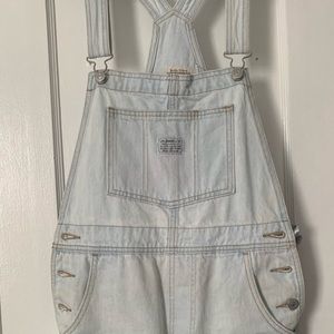 Levi denim’s short overalls